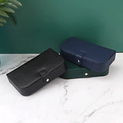 Jewelry Box Portable Jewelry Organizer Box Travel Jewelry Case Leather Earrings Necklace Ring Display Jewelry Storage Box