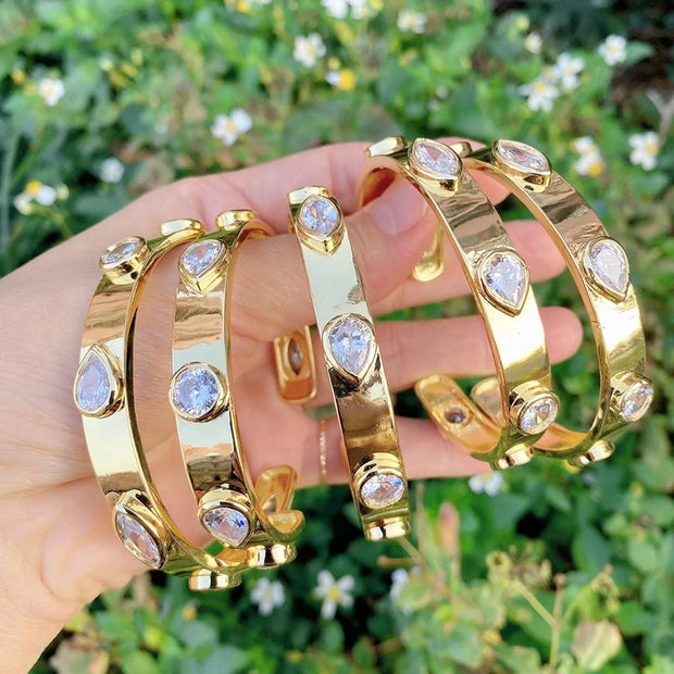 5Pcs Crystal bangle Jewelry Elegant Metal bangle jewelry fashion bangle for women jewelry Bangle  jewelry 51453