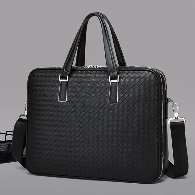 A men's handbag, large capacity business backpack, shoulder bag that can hold laptops, tablets, and a handbag