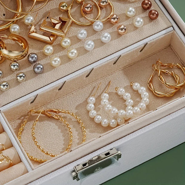 86 Pcs Jewelry Set Including Necklaces, Earrings, Rings, with Everyday Clothing, Party Accessories (no Box)