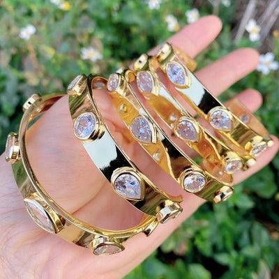 5Pcs Crystal bangle Jewelry Elegant Metal bangle jewelry fashion bangle for women jewelry Bangle  jewelry 51453