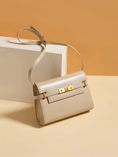 Manhattan handbag,  retro high-end feeling, underarm mailman baguette bag