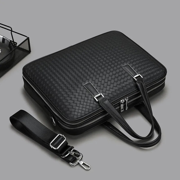 A men's handbag, large capacity business backpack, shoulder bag that can hold laptops, tablets, and a handbag